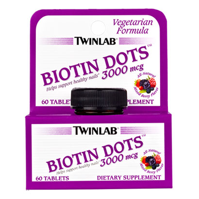 Twinlab Biotin Dots 3000 mcg, 60 Chewable Tablets, Twinlab