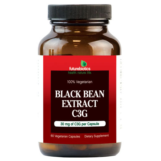 FutureBiotics Black Bean Extract C3G, 60 Vegetarian Capsules, FutureBiotics