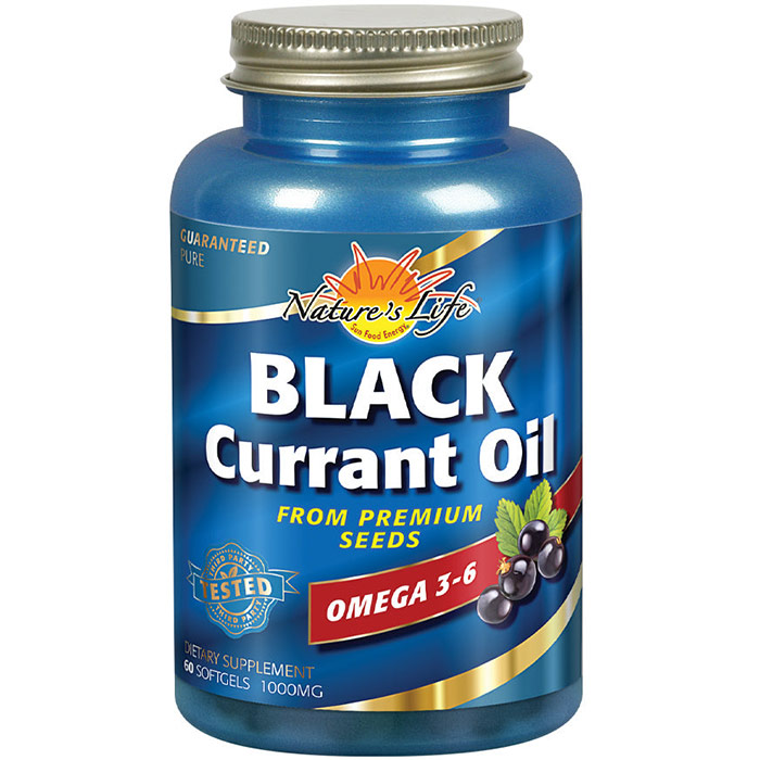 Health from the Sun Black Currant Oil 1000 mg, 60 Softgels, Health From The Sun