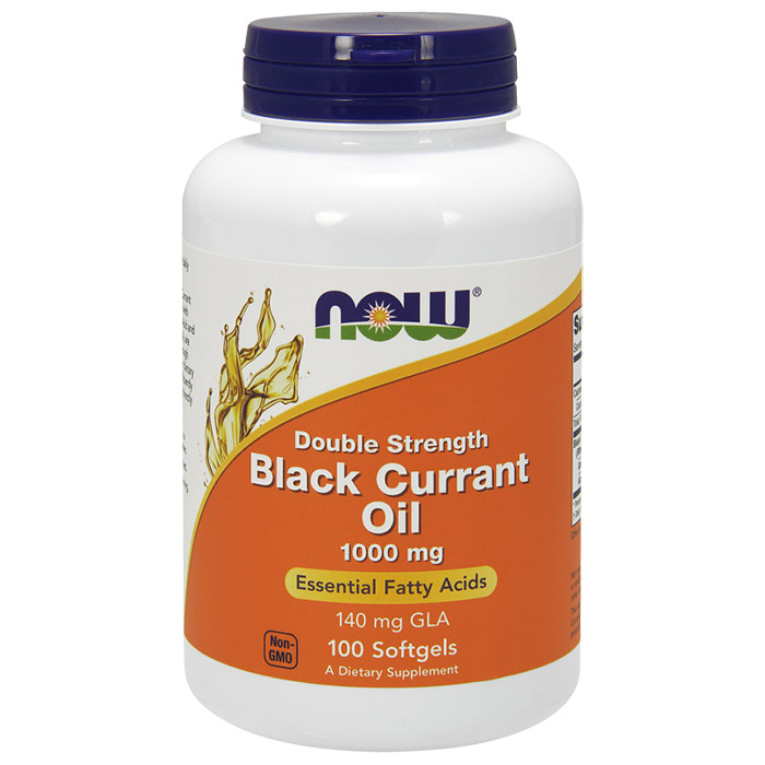 NOW Foods Black Currant Oil 1000 mg, 100 Softgels, NOW Foods