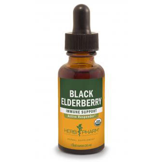 Herb Pharm Black Elderberry Extract Liquid, 1 oz, Herb Pharm