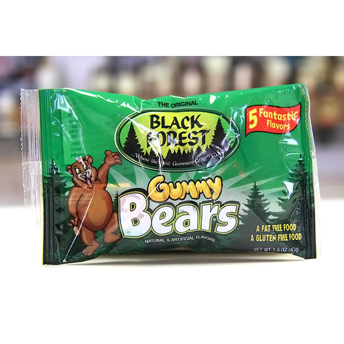 Ferrara Candy Company Black Forest Gummy Bears, 1.5 oz x 24 Pouches, Ferrara Candy Company