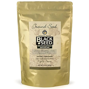 Amazing Herbs Black Seed Ground Seed, 16 oz, Amazing Herbs