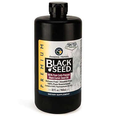 Amazing Herbs Black Seed Oil Liquid, 32 oz, Amazing Herbs