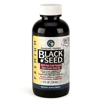 Amazing Herbs Black Seed Oil Liquid, 4 oz , Amazing Herbs