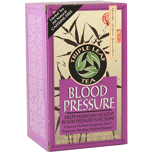 Blood Pressure Herbal Tea, 20 Tea Bags, Triple Leaf Tea