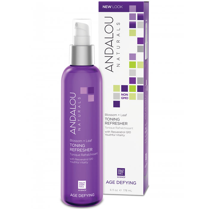 Andalou Naturals Blossom & Leaf Toning Refresher, Hydrating Mist, 6 oz, Andalou Naturals