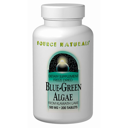 Source Naturals Blue-Green Algae 500mg 100 tabs from Source Naturals