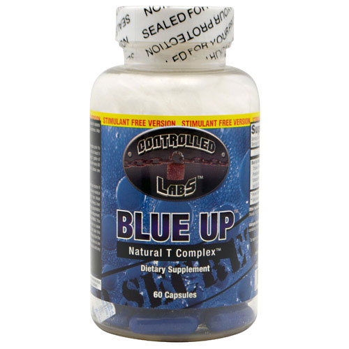 Controlled Labs Blue UP Stimulant-Free Natural Testosterone Booster, 60 Caps, Controlled Labs