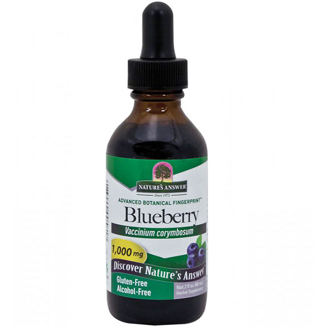 Nature's Answer Blueberry Fruit Extract Alcohol Free 2 oz from Nature's Answer