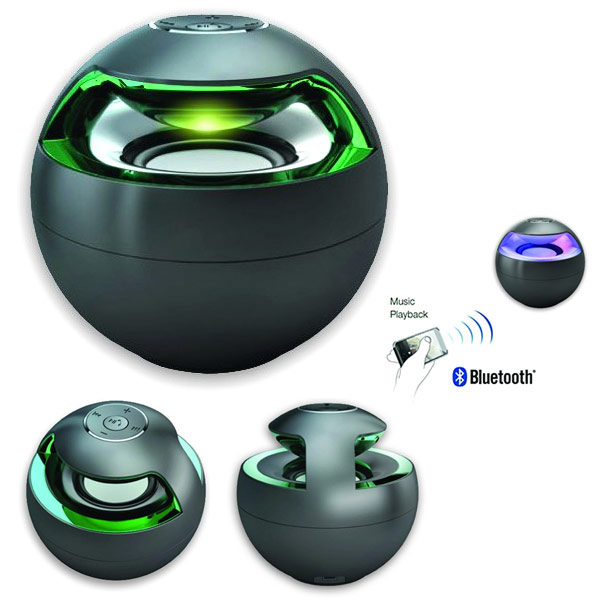 Relaxso Bluetooth Spherical Mobile Speaker, Black, Relaxso