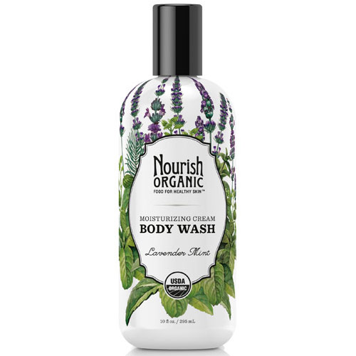 Nourish Organic Body Wash, Lavender Mint, 10 oz , Nourish