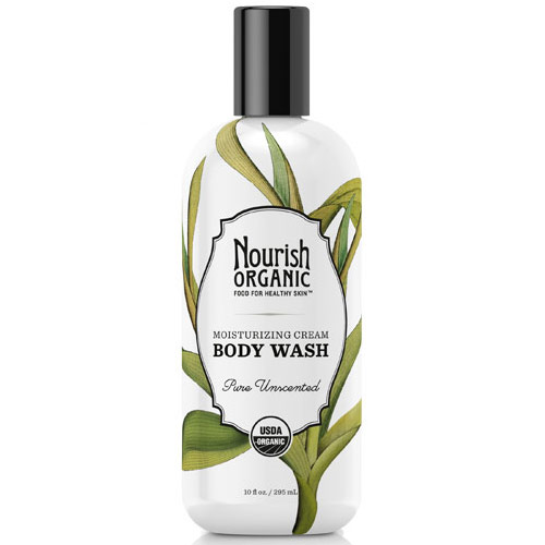 Nourish Organic Body Wash, Pure Unscented, 10 oz , Nourish