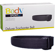 BodySport BodySport Trochanter Belt Black, 2 Inch Wide, Medium, ZRB196MED
