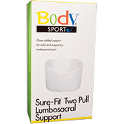 BodySport BodySport Two-Pull Lumbosacral Support, Knitted Construction, X-Large, ZRB183XLG