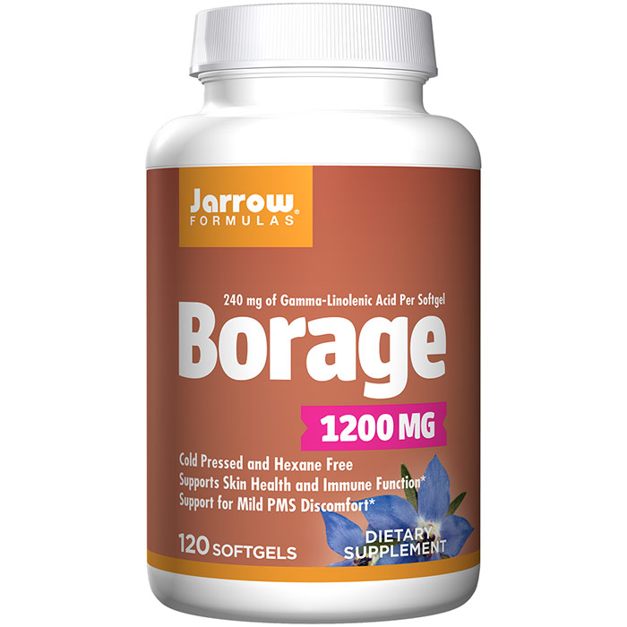Jarrow Formulas Borage GLA 240 mg, Plus Gamma Tocopherol, 120 softgels, Jarrow Formulas