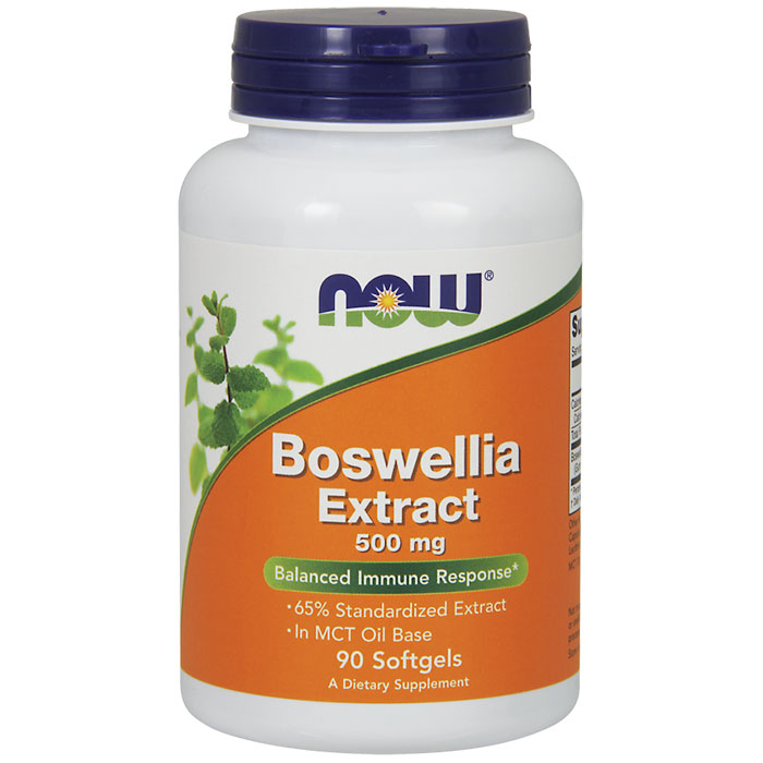NOW Foods Boswellia Extract 500 mg, 90 Softgels, NOW Foods