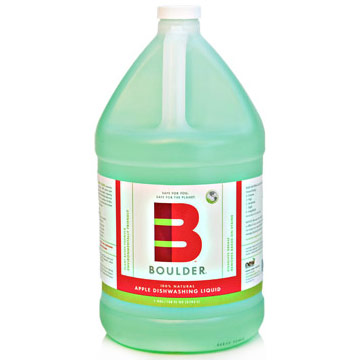 Boulder Cleaners Boulder Apple Dishwashing Liquid, 128 oz