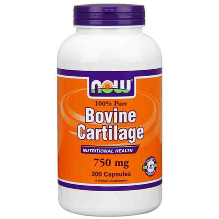 NOW Foods Bovine Cartilage 750mg 300 Caps, NOW Foods