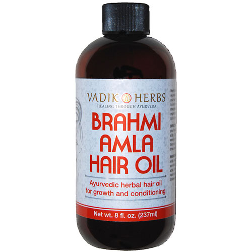 Vadik Herbs (Bazaar of India) Brahmi-Amla Oil, 8 oz, Vadik Herbs (Bazaar of India)