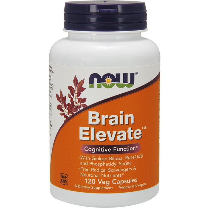 NOW Foods Brain Elevate 120 Vcaps, NOW Foods