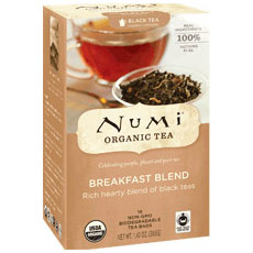 Numi Tea Breakfast Blend Black Tea, 16 Tea Bags, Numi Tea