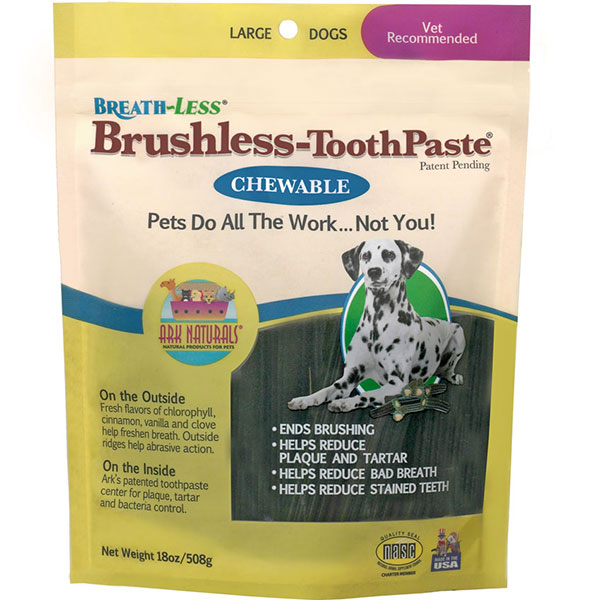 Ark Naturals Breath-Less Brushless Toothpaste for Large Dogs, 18 oz, Ark Naturals