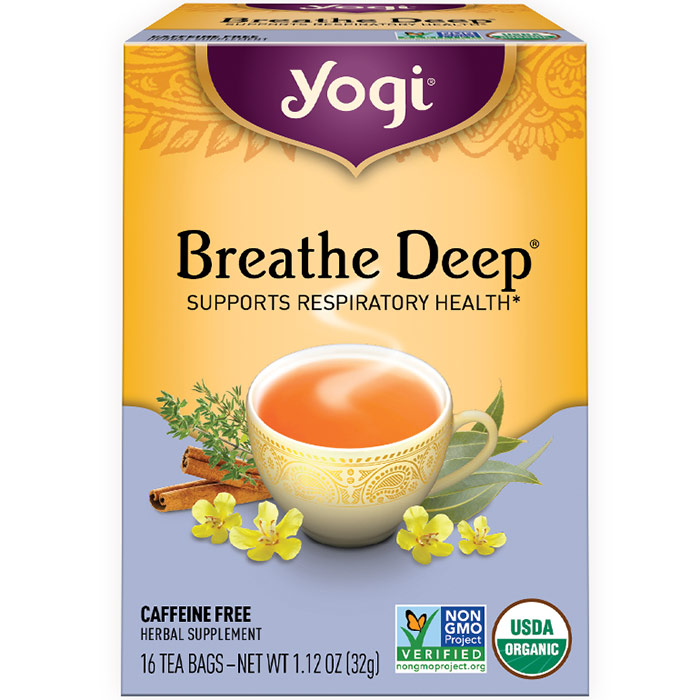 Yogi Tea Breathe Deep Tea (Respiratory Support) 16 tea bags from Yogi Tea
