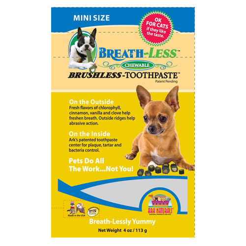 Ark Naturals Breath-Less Brushless Toothpaste Mini Size, 4 oz, Ark Naturals