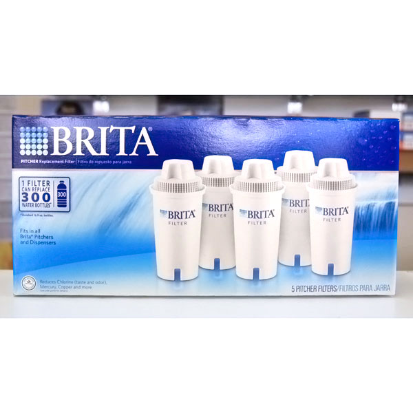 Brita Brita Vintage Pitcher Water Filtration System with 2 Filters: Brita Pitcher Replacement Filter, Fits in All Brita Pitchers & Dispensers, 5 Filters