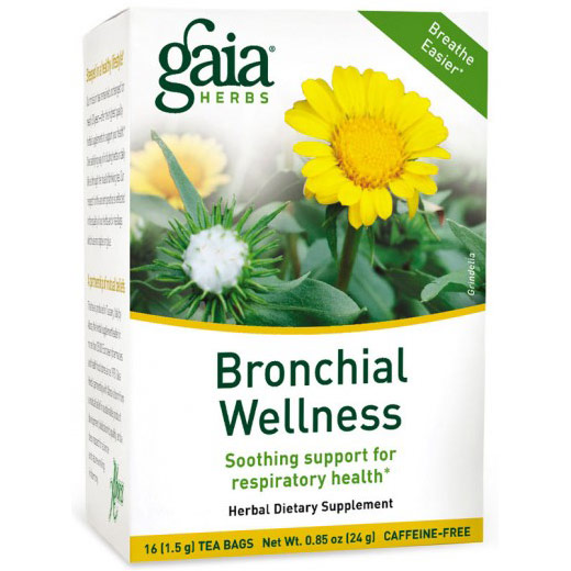 Gaia Herbs Bronchial Wellness Tea, 20 Tea Bags, Gaia Herbs