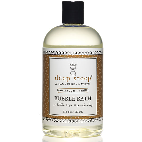 Deep Steep Bubble Bath - Brown Sugar Vanilla, 17.5 oz, Deep Steep