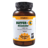 Country Life Buffer-C pH Controlled 1000 mg, 120 Tablets, Country Life