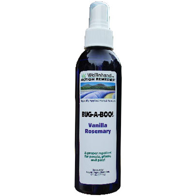 Wellinhand Action Remedies Bug-A-Boo Bug Repellent Spray, Vanilla Rosemary, 6 oz, Wellinhand Action Remedies