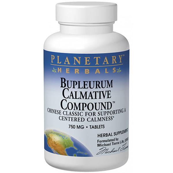 Planetary Herbals Bupleurum Calmative Compound, Chinese Herbal Calming Formula, 240 Tablets, Planetary Herbals