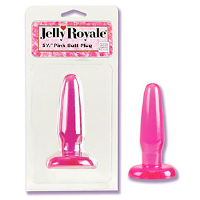 California Exotic Novelties Jelly Royale Butt Plug - Pink 5.5 Inch, California Exotic Novelties