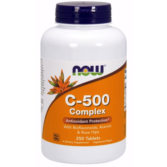 NOW Foods Vitamin C-500 Complex, 250 Tablets, NOW Foods