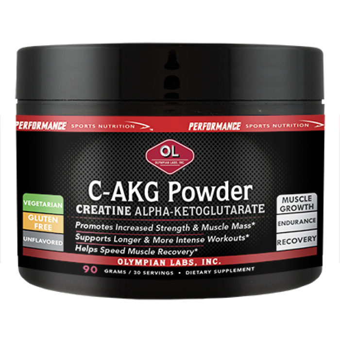Olympian Labs C-AKG Powder (Creatine-Alpha Ketoglutarate), 90 g, Olympian Labs
