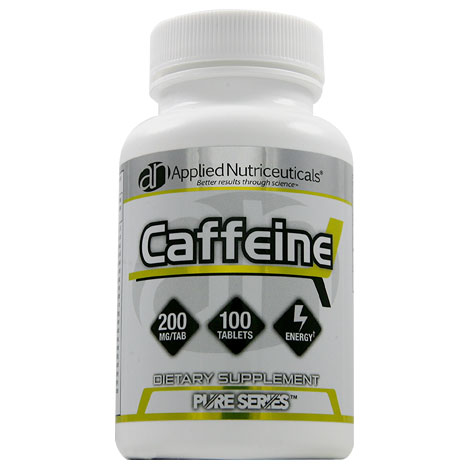 Applied Nutriceuticals Caffeine 200 mg, 100 Tablets, Applied Nutriceuticals