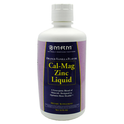 MRM Cal-Mag Zinc Liquid - Orange Vanilla, 32 oz, MRM