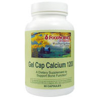 FoodScience Of Vermont Gel Cap Calcium 1200, 60 Gel Capsules, FoodScience Of Vermont