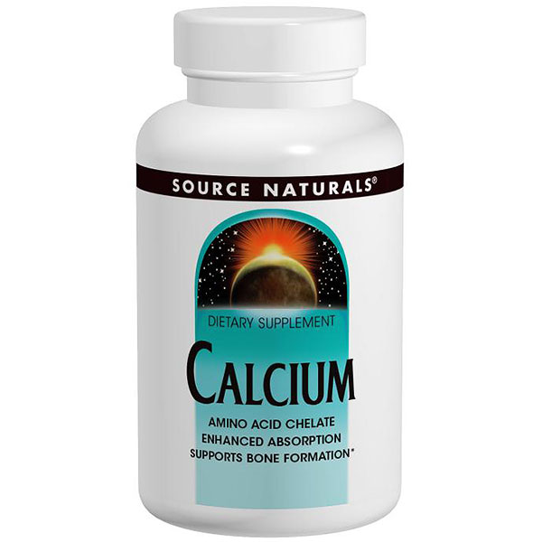 Source Naturals Calcium Amino Acid Chelate 200mg 100 tabs from Source Naturals