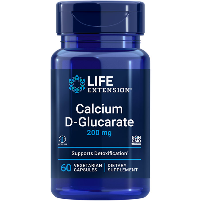 Life Extension Calcium D-Glucarate 200 mg, 60 Capsules, Life Extension