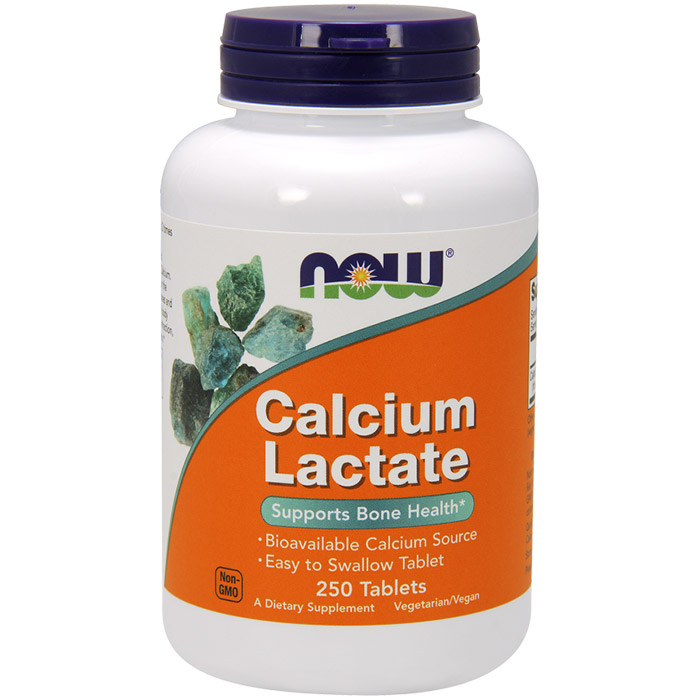 NOW Foods Calcium Lactate 250 Tabs, NOW Foods