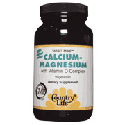 Country Life Calcium Magnesium with Vitamin D, 360 Vegetarian Capsules, Country Life