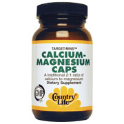 Country Life Calcium-Magnesium Target Mins 90 Vegicaps, Country Life