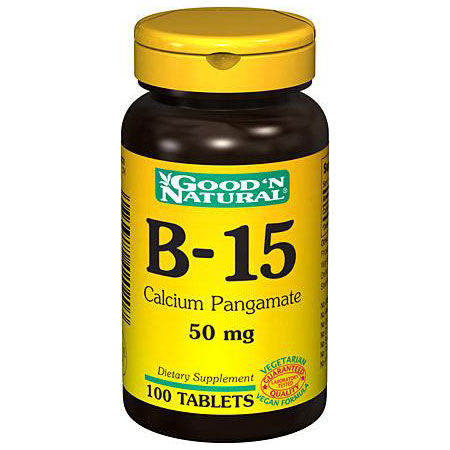 Good 'N Natural Calcium Pangamate 50 mg (B-15), 100 Tablets, Good 'N Natural