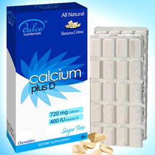 Dulce Nutritionals Calcium Plus Vitamin D, White Chocolate Flavor, 40 Chewables, Dulce Nutritionals