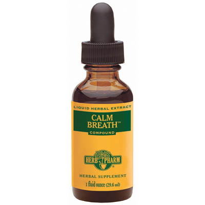 Herb Pharm Calm Breath Compound (Khella - Turmeric) Liquid, 1 oz, Herb Pharm
