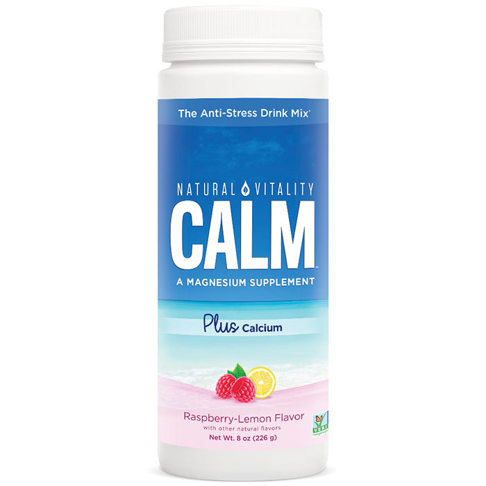Peter Gillham's Natural Vitality Natural Calm Plus Calcium, Raspberry Lemon, 8 oz, Peter Gillham's Natural Vitality